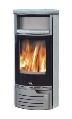 Печь-камин ABX Atlantik 5 III, серая сталь, тальк с верхней плитой в Архангельске